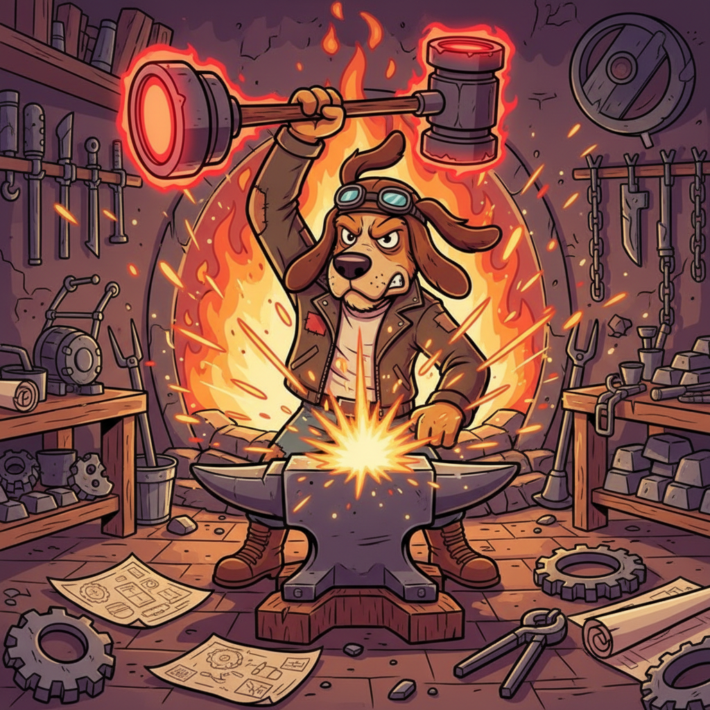 Hammer Hound forging solutions in the workshop